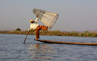 108 Burma - An Intha fisherman, Inle Lake, Burma (Myanmar), photo by Yvonne Gordon